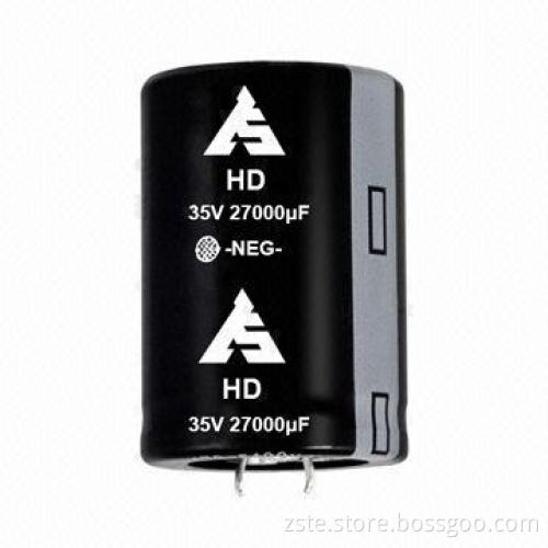Snap-in Aluminum Electrolytic Capacitor with Large Capacitance, 35V, 27000uf, 2000h